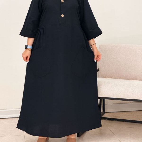 پیراهن مانتویی حنا جنس