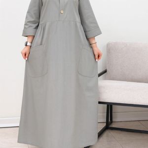 فروش اینترنتی : پیراهن مانتویی حنا جنس :