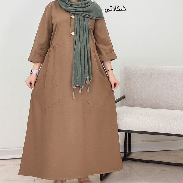 پیراهن مانتویی حنا جنس