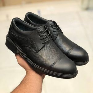 کفش چرم مردانه بندی مدل الوند