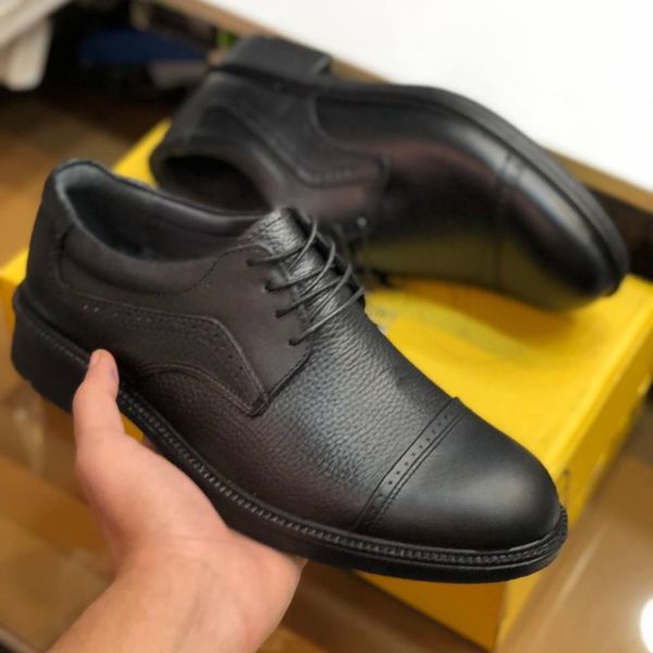 کفش چرم مردانه بندی مدل الوند