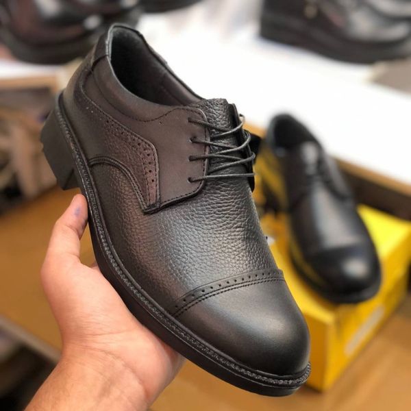 کفش چرم مردانه بندی مدل الوند