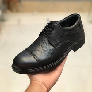 مشخصات کفش چرم مردانه بندی مدل الوند