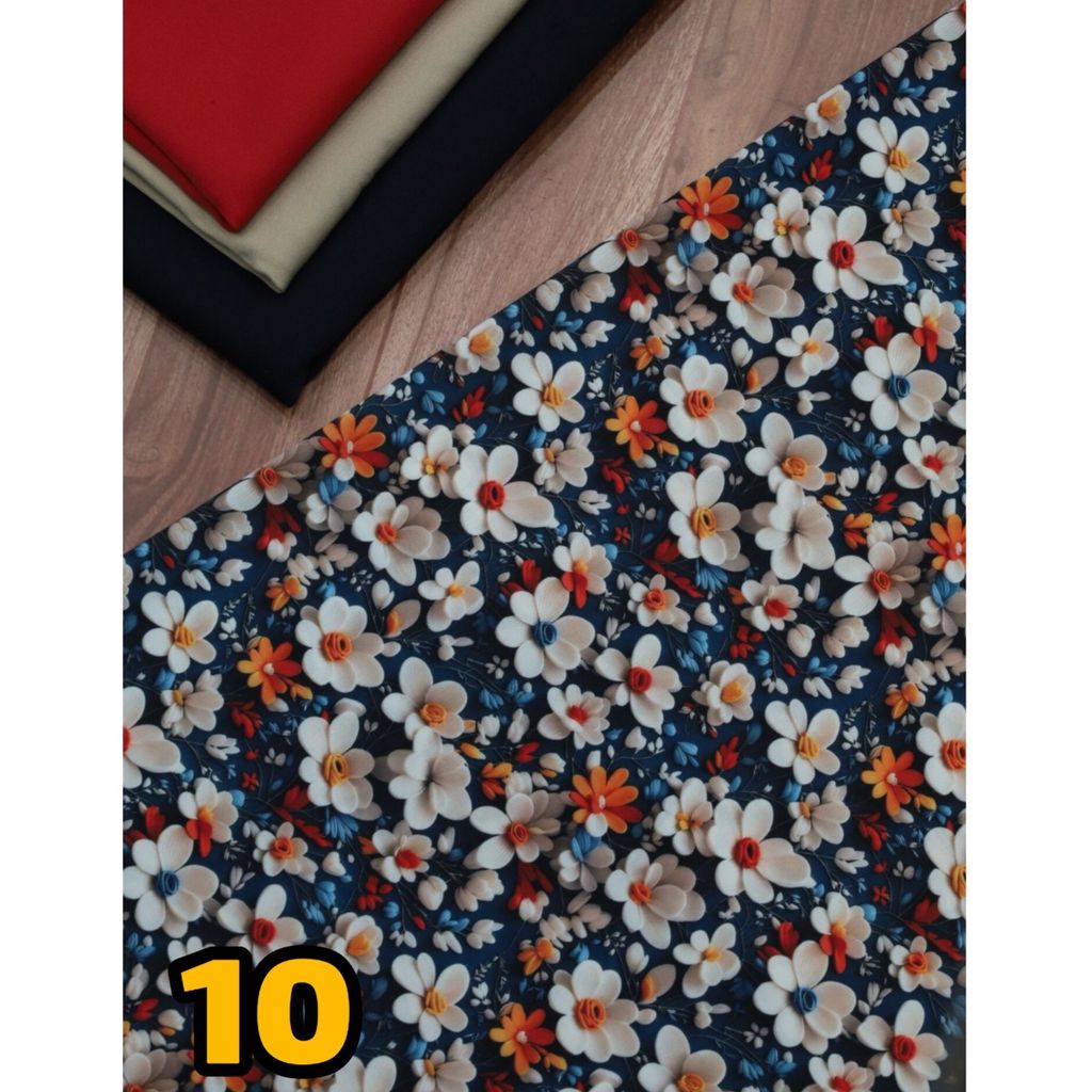 خرید اینترنتی پارچه کرپ فلور درجه یک پارت دوم