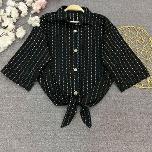 فروش اینترنتی شومیز مانتویی گره ای روشنک