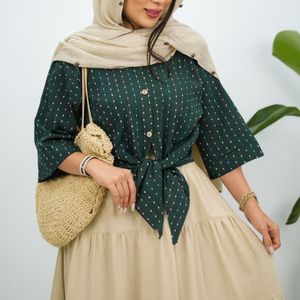 شومیز مانتویی گره ای روشنک