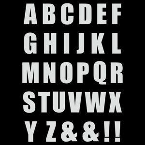 مشخصات استیکر حرارتی لباس و پارچه طرح حروف انگلیسی