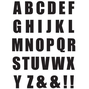 استیکر حرارتی لباس و پارچه طرح حروف انگلیسی مجموعه 2 عددی