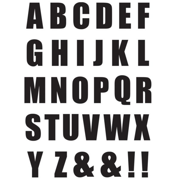 استیکر حرارتی لباس و پارچه طرح حروف انگلیسی مجموعه 2 عددی