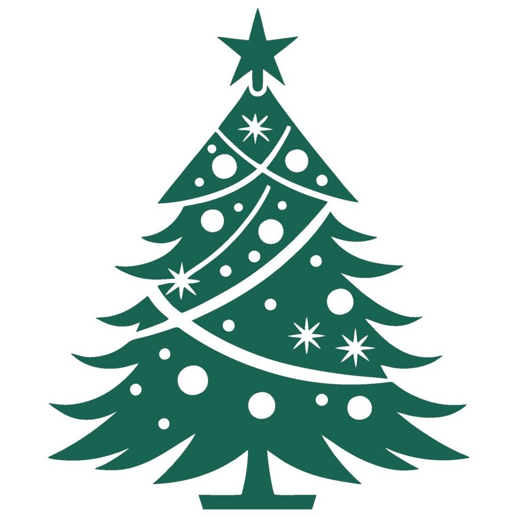 خرید انلاین استیکر حرارتی لباس و پارچه طرح درخت کاج کد 03 مجموعه 2 عددی