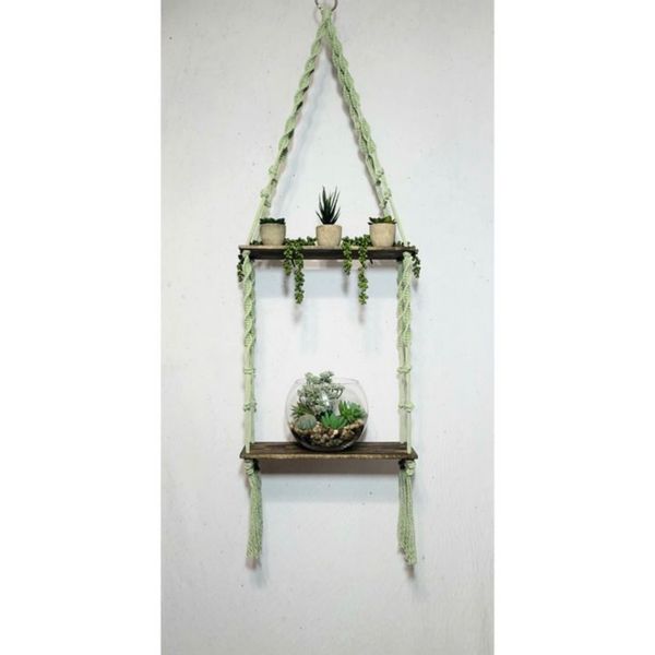 شلف کاربردی مکرومه بافی دو طبقه مدل نوان