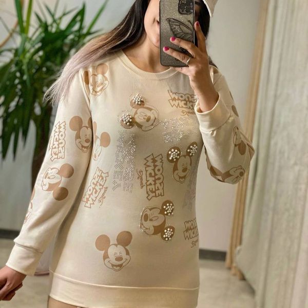 ست بلوزشلوار میکی‌موس مرواریدی