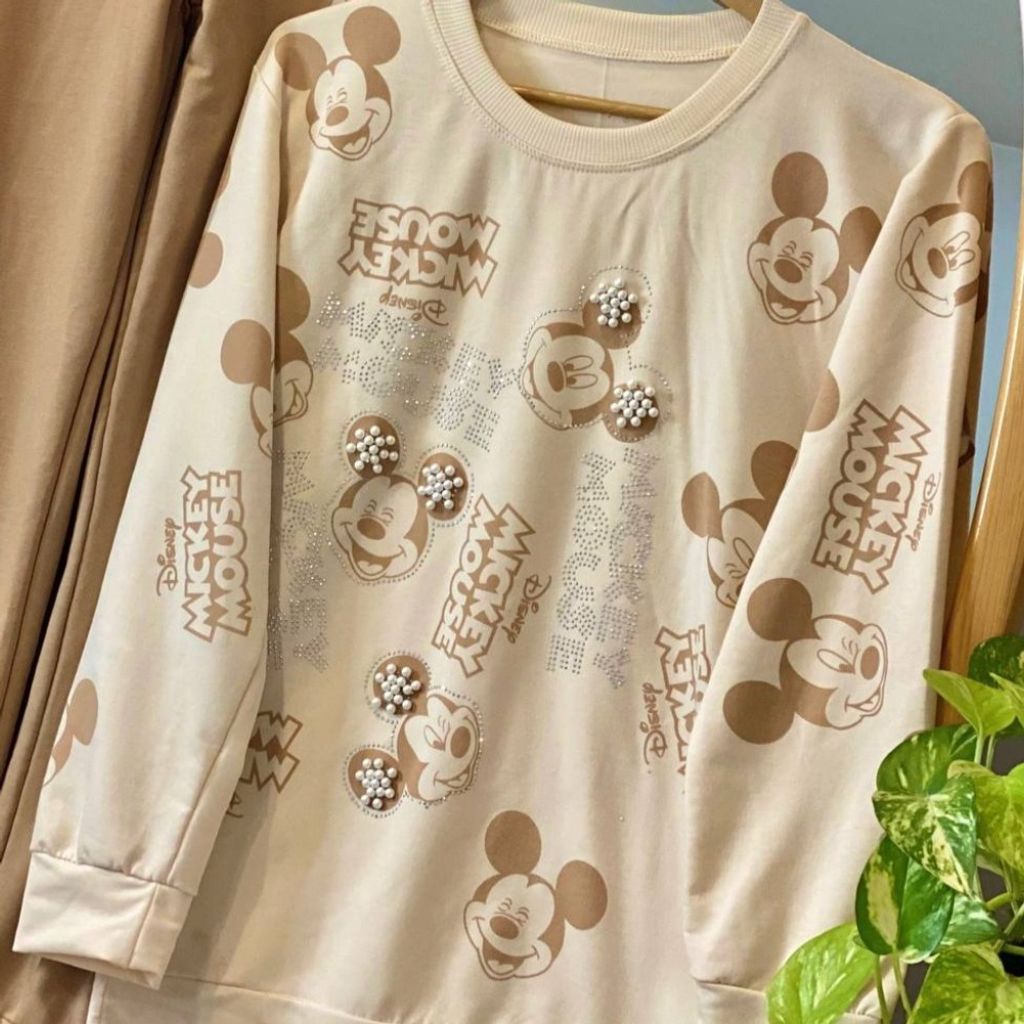 فروش اینترنتی : ست بلوزشلوار میکی‌موس مرواریدی