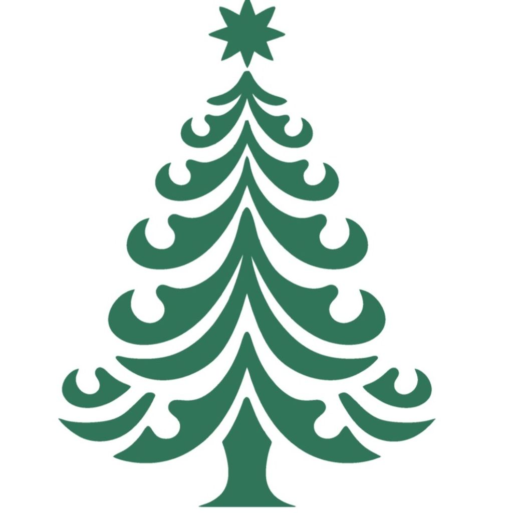 خرید آنلاین استیکر حرارتی لباس و پارچه طرح درخت کاج کد 02 مجموعه 2 عددی