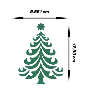 خرید انلاین استیکر حرارتی لباس و پارچه طرح درخت کاج کد 02 مجموعه 2 عددی