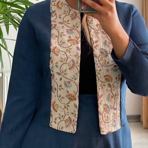 کت دامن گلدوزی دلسا