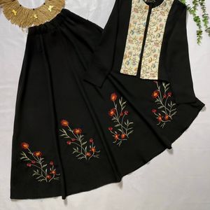 فروش اینترنتی : کت دامن گلدوزی دلسا