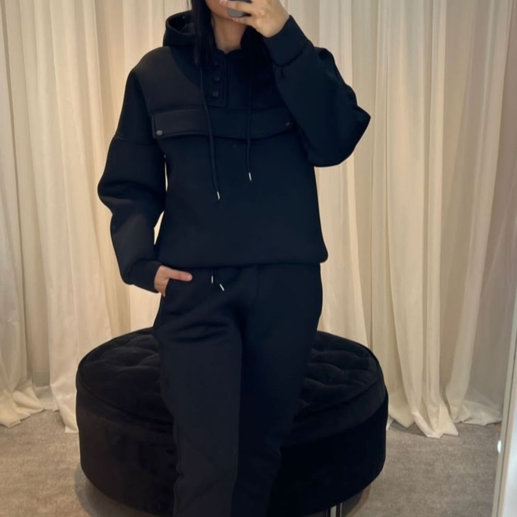 خرید انلاین ست هودی شلوار زنانه فری سایز