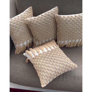 کاورکوسن مکرومه بافی مدل نیکو