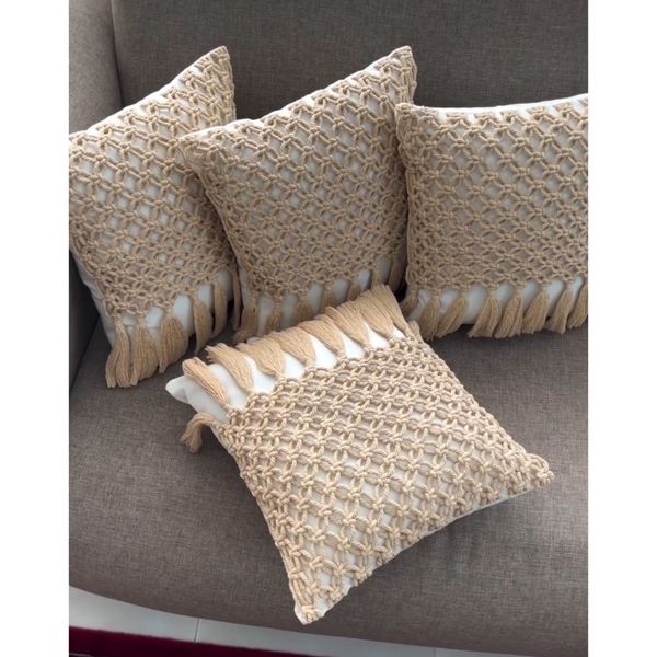 کاورکوسن مکرومه بافی مدل نیکو