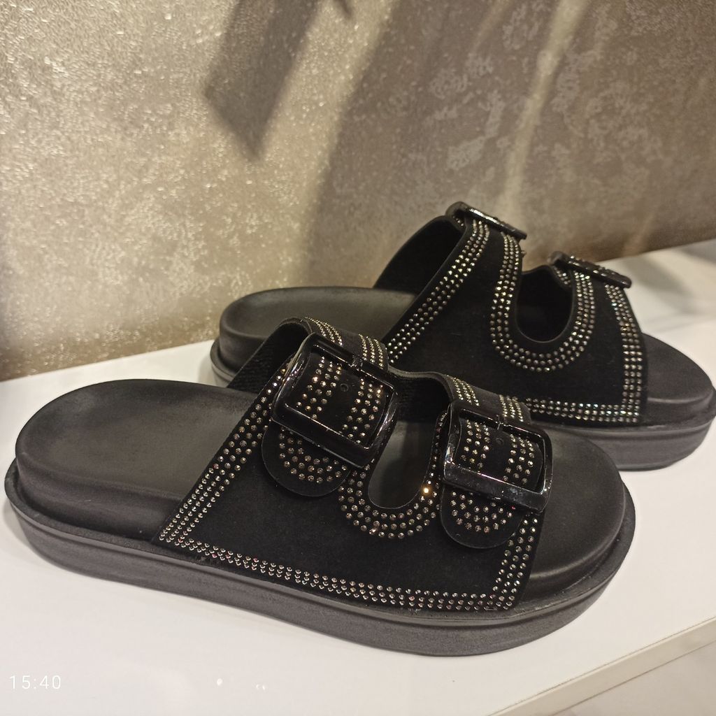 خرید آنلاین سندل طرح نگینی