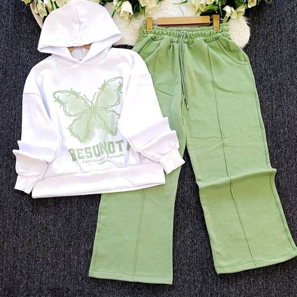 ست هودی شلوار بگ پروانه