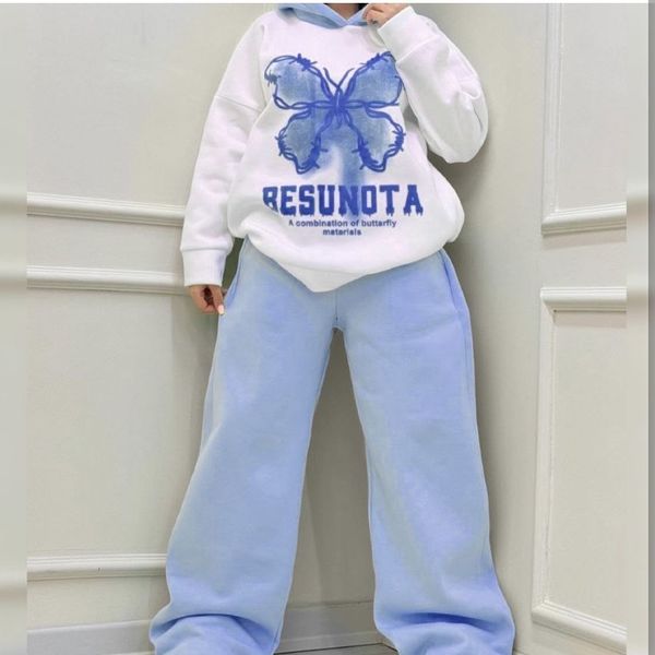 ست هودی شلوار بگ پروانه