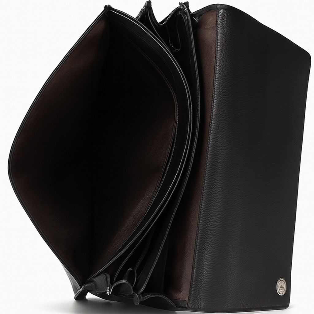 خرید انلاین کیف اداری چرم طبیعی قفل سه رمزی