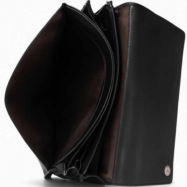 کیف اداری چرم طبیعی قفل سه رمزی