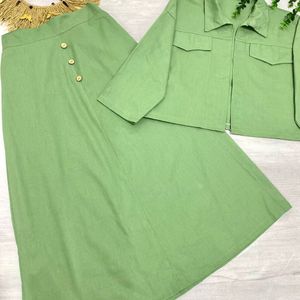 ست کت دامن مینا