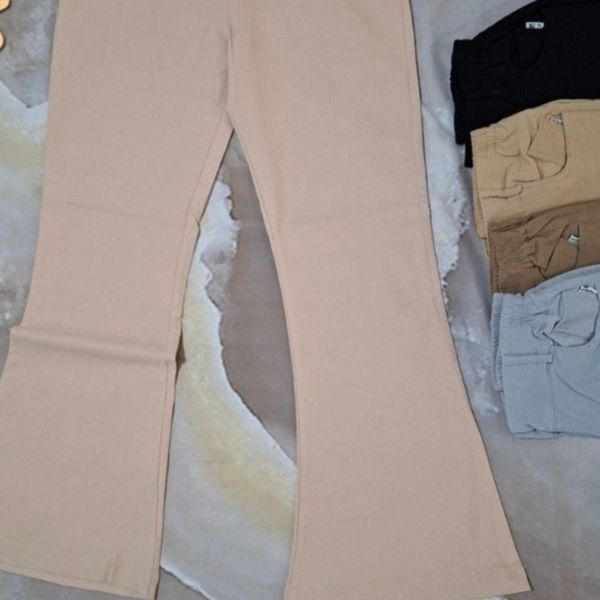 شلوار دمپا گشاد کتان کش تنخور