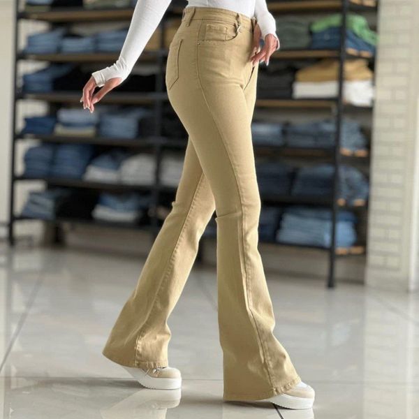 شلوار دمپا گشاد کتان کش تنخور