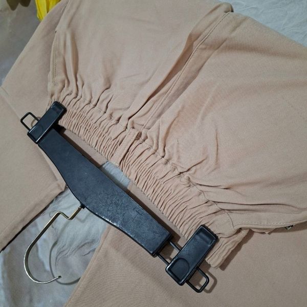 شلوار مام خمره ای کمرگنی