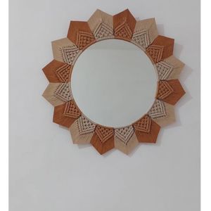 قاب اینه مکرومه طرح موکا