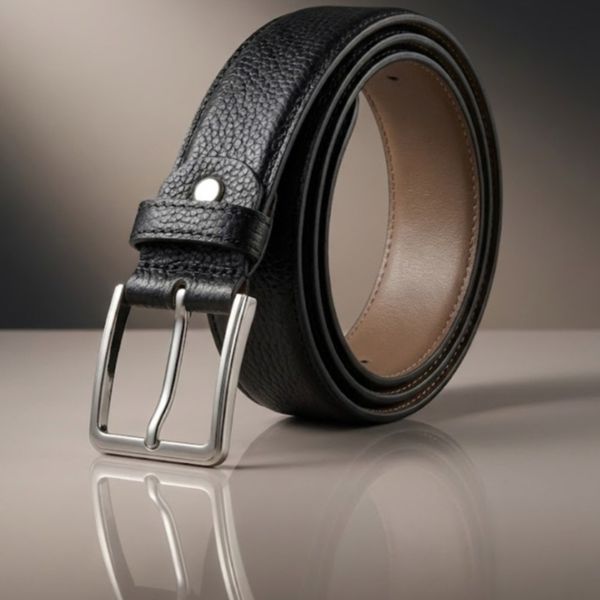 کمربند مردانه چرم طبیعی گاوی