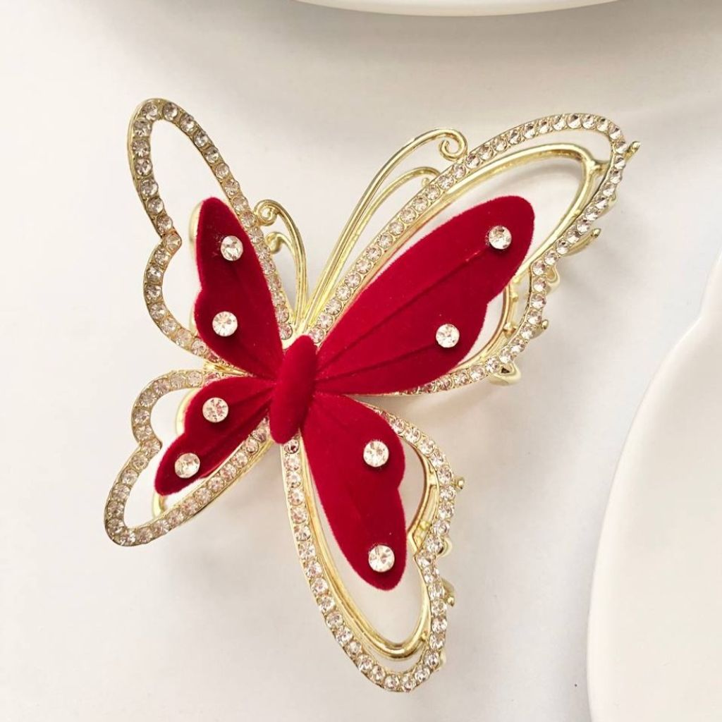 خرید انلاین کلیپس مجلسی پروانه مخملی