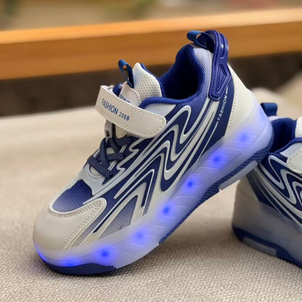 خرید اینترنتی قیمت کتونی بچگانه اسکیتی طرح Wave کد 4091805