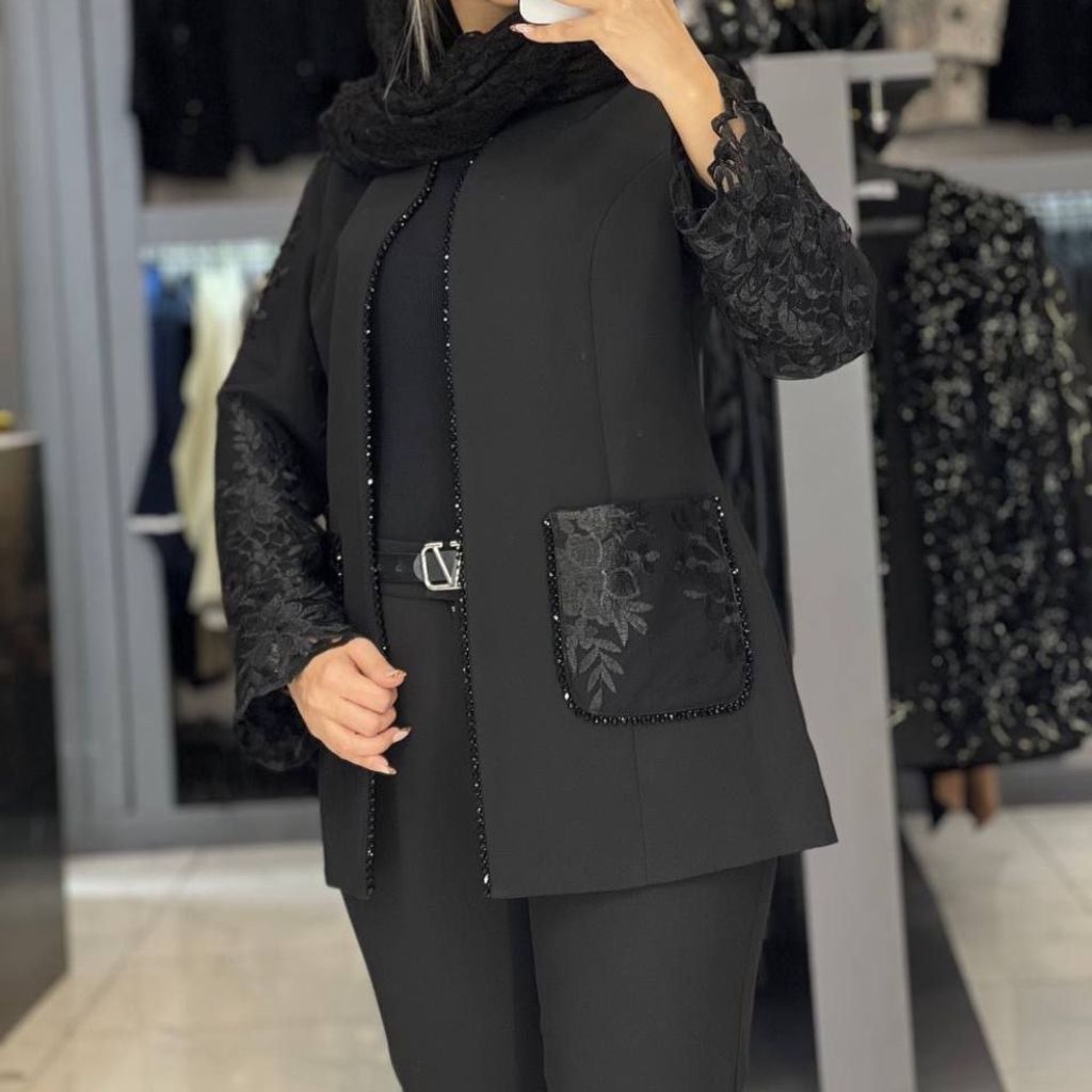 فروش اینترنتی کت شلوار مجلسی گیپوری کارشده