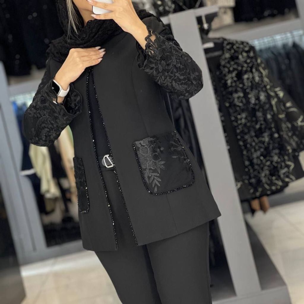 خرید آنلاین کت شلوار مجلسی گیپوری کارشده