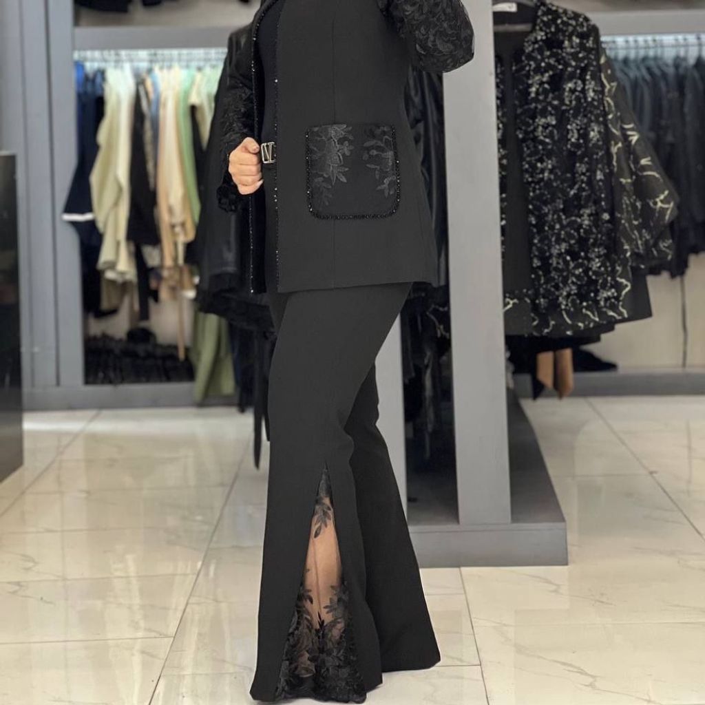 خرید آنلاین کت شلوار مجلسی گیپوری کارشده