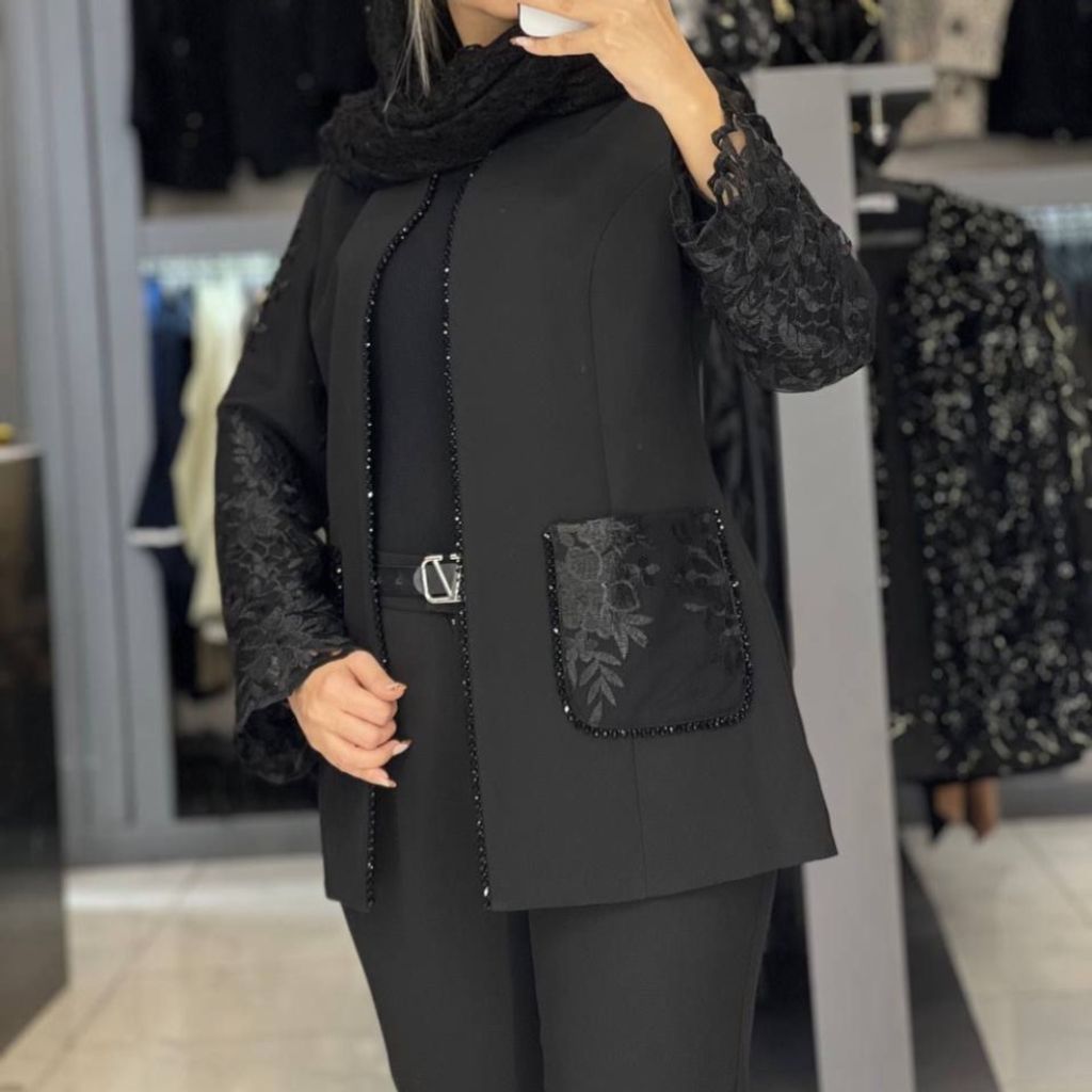 خرید آنلاین کت شلوار مجلسی گیپوری کارشده