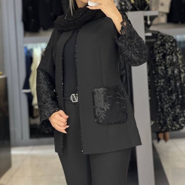 کت شلوار مجلسی گیپوری کارشده