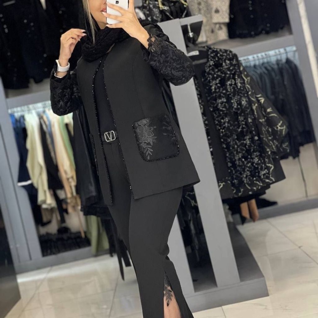 قیمت ارزان کت شلوار مجلسی گیپوری کارشده