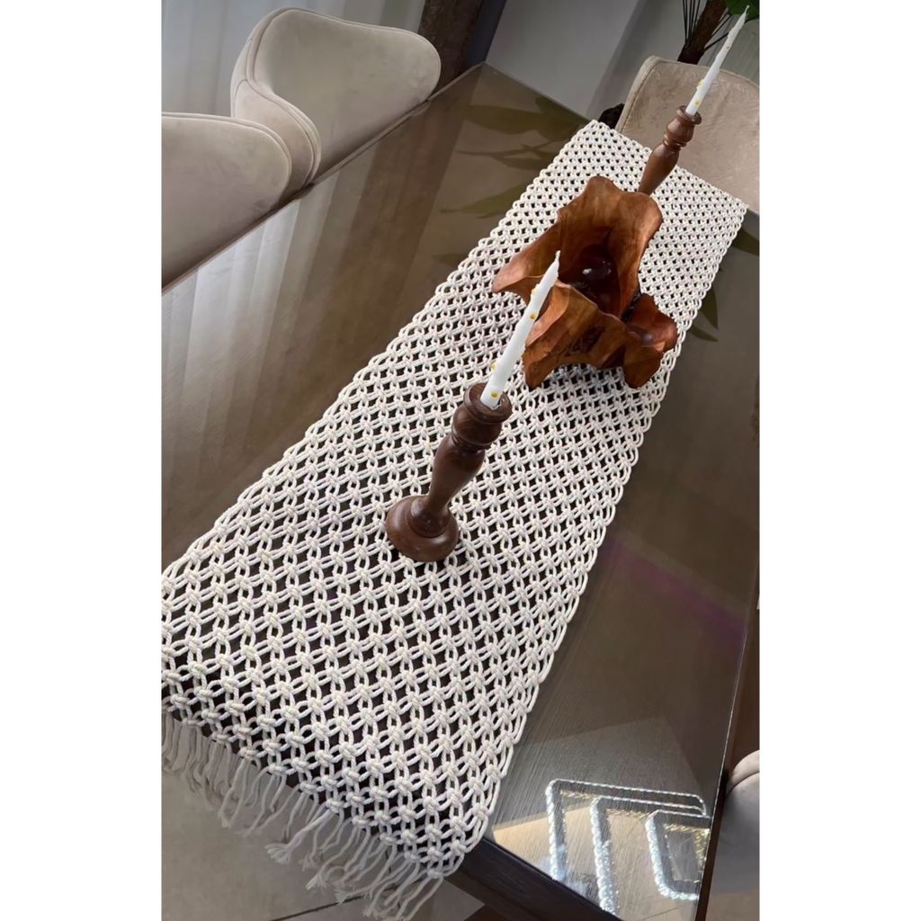 فروش اینترنتی رانر مکرومه بافی میز ناهارخوری و‌مبل