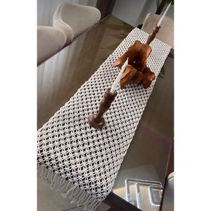 رانر مکرومه بافی میز ناهارخوری و‌مبل