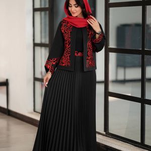 فروش اینترنتی کت دامن مزونی پلیسه یلدایی