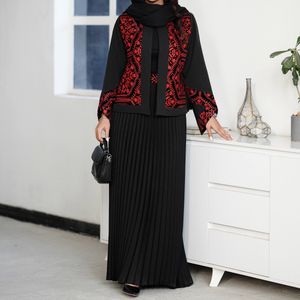 خرید اینترنتی کت دامن مزونی پلیسه یلدایی