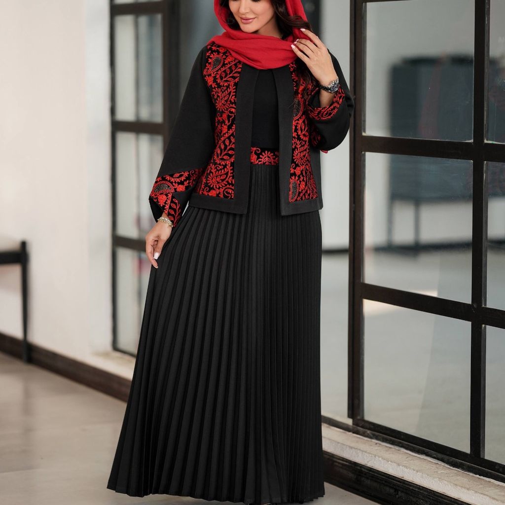 قیمت ارزان کت دامن مزونی پلیسه یلدایی