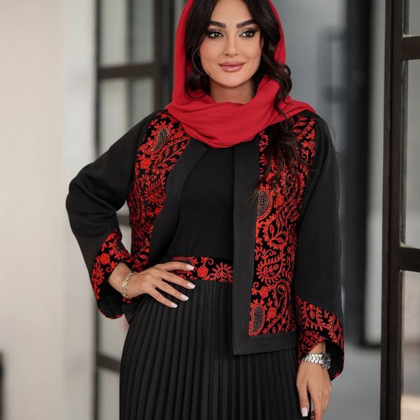 کت دامن مزونی پلیسه یلدایی