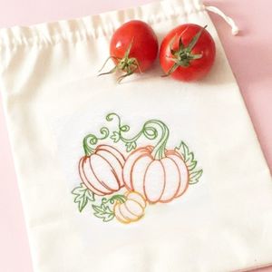 فروش اینترنتی کیسه نخی گلدوزی سبزیجات و میوه خشک و ...